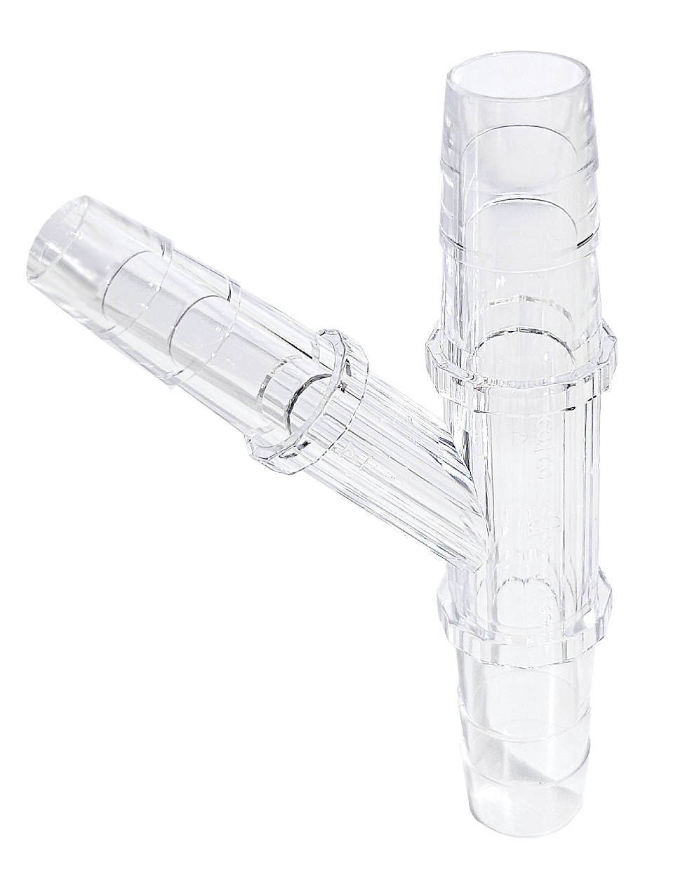 brevet y connector 45 degrees fluid control medical dental biopharma